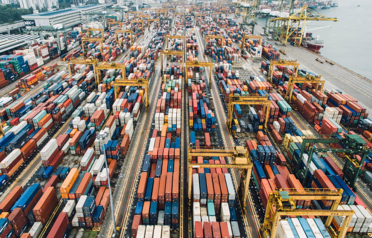 Logistik shipping yard